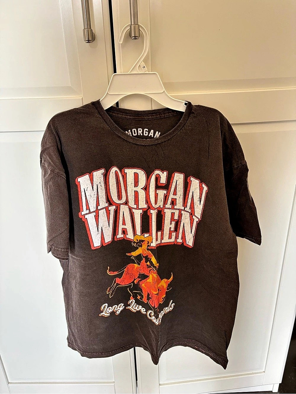 Morgan Wallen Long Live Cowgirls T-Shirt Graphic Tee in Brown